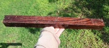 Granadillo Wood 1-1/2" x 1-1/2" x 18" Turning Blank Waxed Air Dried 10 Years