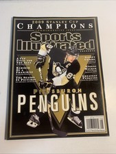 2009 Sidney Crosby Stanley Cup Champions Pittsburgh Penguins Sports Illustrated