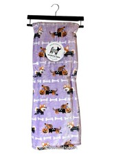 Doggie Drawings Halloween Dachshund Wiener Dog Plush Throw Blanket 60 x70 in