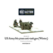 Warlord Bolt Action US Army 28mm M1 57mm Anti-Tank Gun Winter Pack New