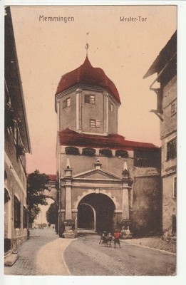 AK  Memmingen Allgäu  ,   Wester-Tor    sehr alt !!