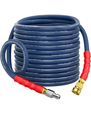 #ad #ad 50FT Pressure Washer Hose Non Marking 4800PSI 3 8#x27;#x27; Upgraded 4 Layer Structu... $91.97