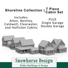 7-Piece Cabin Set | Shoreline Collection (HO Scale 1:87)