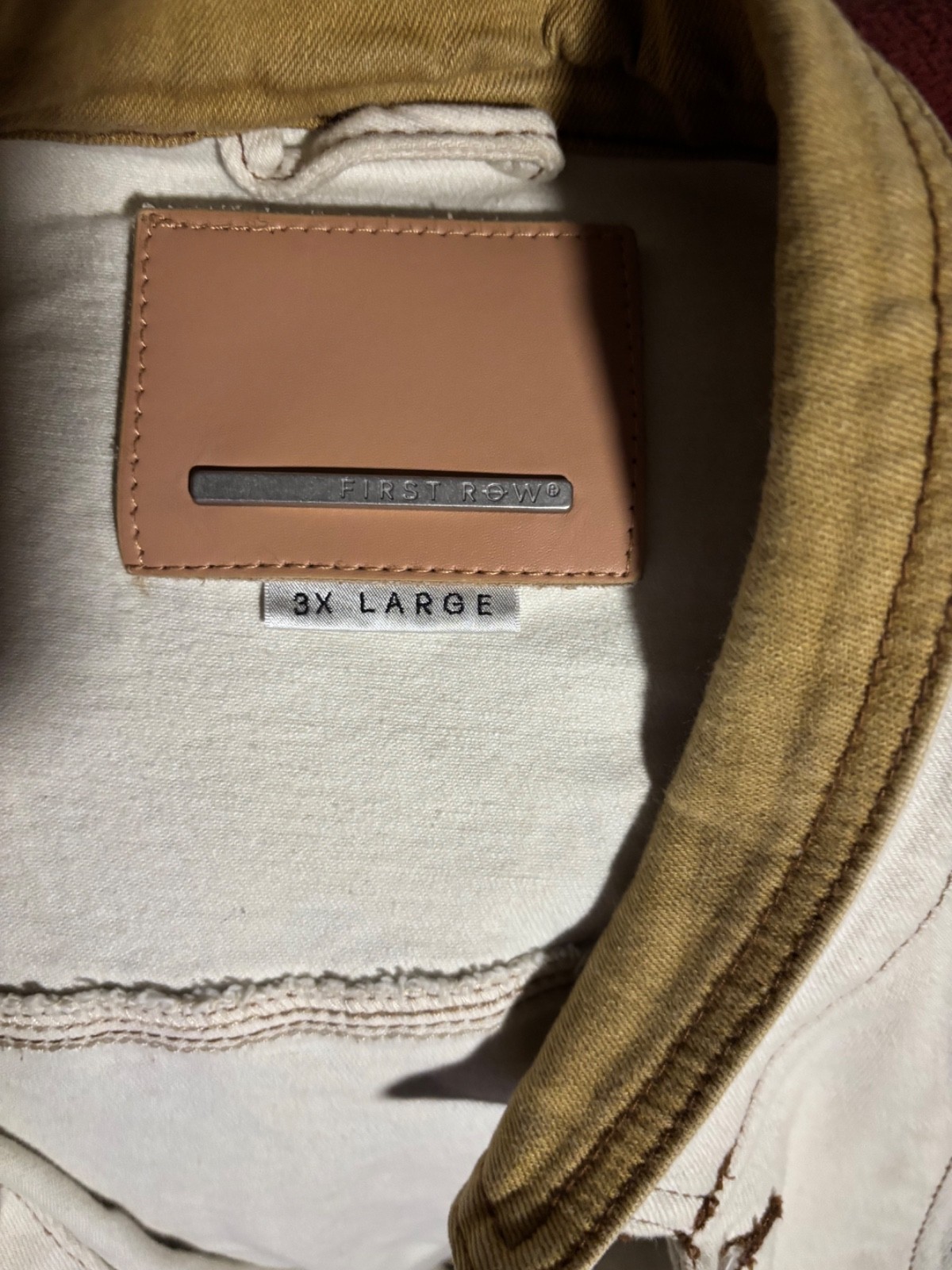 First Row Varsity Jacket 3x patchwork - image 3