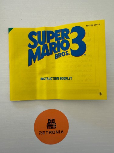 Super Mario Bros 3 Nintendo Nes gioco versione UK in scatola con manuale completo CIB - Foto 3 di 11