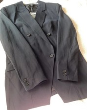 J.CREW 365 Women s Double Breasted Blazer Size 4 Black New Office Preppy Luxury