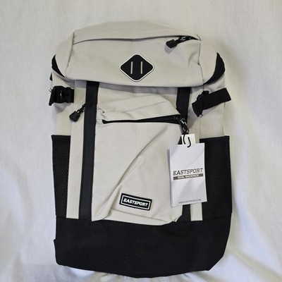 Eastsport Rival Backpack Beige Black Up to 17'' Laptop 18.5'' x 11.25'' x 6.25'' NWT