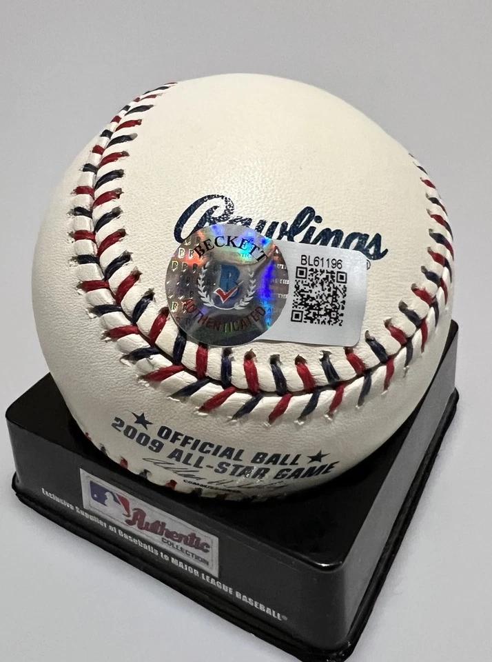 TIM LINCECUM SIGNED 2009 ALL STAR GAME ROMLB SF GIANTS THE FRANCHISE BECKETT BAS - Image 3 of 4