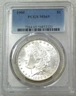 1900 P Morgan Silver Dollar PCGS MS65 Frosty White New Holder #Q321