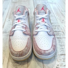 Air Jordan 1 Low SE Pink Drip Women Shoes CW7104-601 Size 6.5