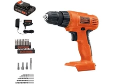 BLACK+DECKER 20V Max Cordless Drill / Driver with 30-Piece Accessories (LD120VA)