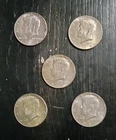 1967 SILVER KENNEDY HALF DOLLAR 40% SILVER lot of 5