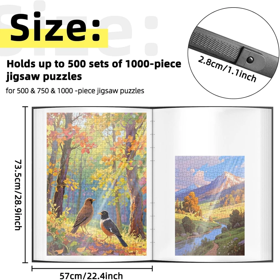 Raccoglitore per Puzzle Da 1000Pz, Puzzle Accessori Con 25 Tasche, Organizzatore - Immagine 3 di 4