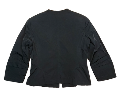 Vintage Gianni Versace Versus Italy Black Satin Short Zipper Women