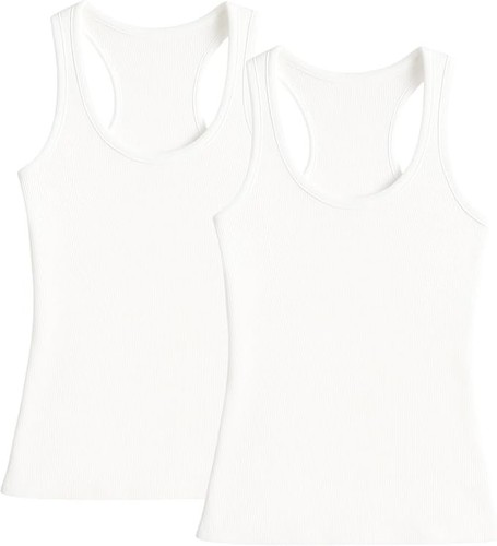 Pajama R Us Women's 2-Pack Racer Back Tank Tops Size S M L XL XXL - Picture 8 of 13