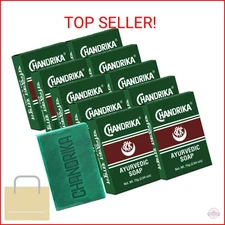 Chandrika Bath and Body Ayurvedic Bar Soap, Pack of 10 - DIRECT FROM CHANDRIKA -