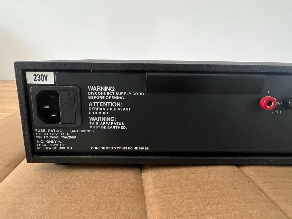 Naim NAP 180 Power Amplifier (Olive) – Excellent Condition, Original Box & Cable - Image 4 of 4