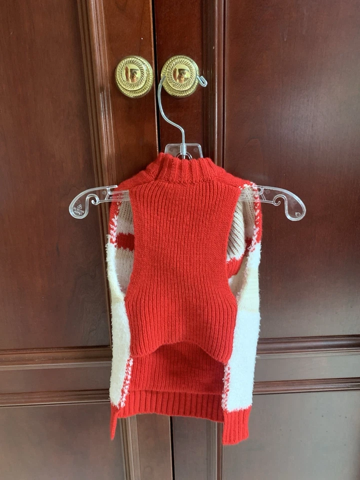 Pup Crew Red Christmas Ultra Soft Knitted Santa Claus Dog Sweater Medium Size M - Image 2 of 4