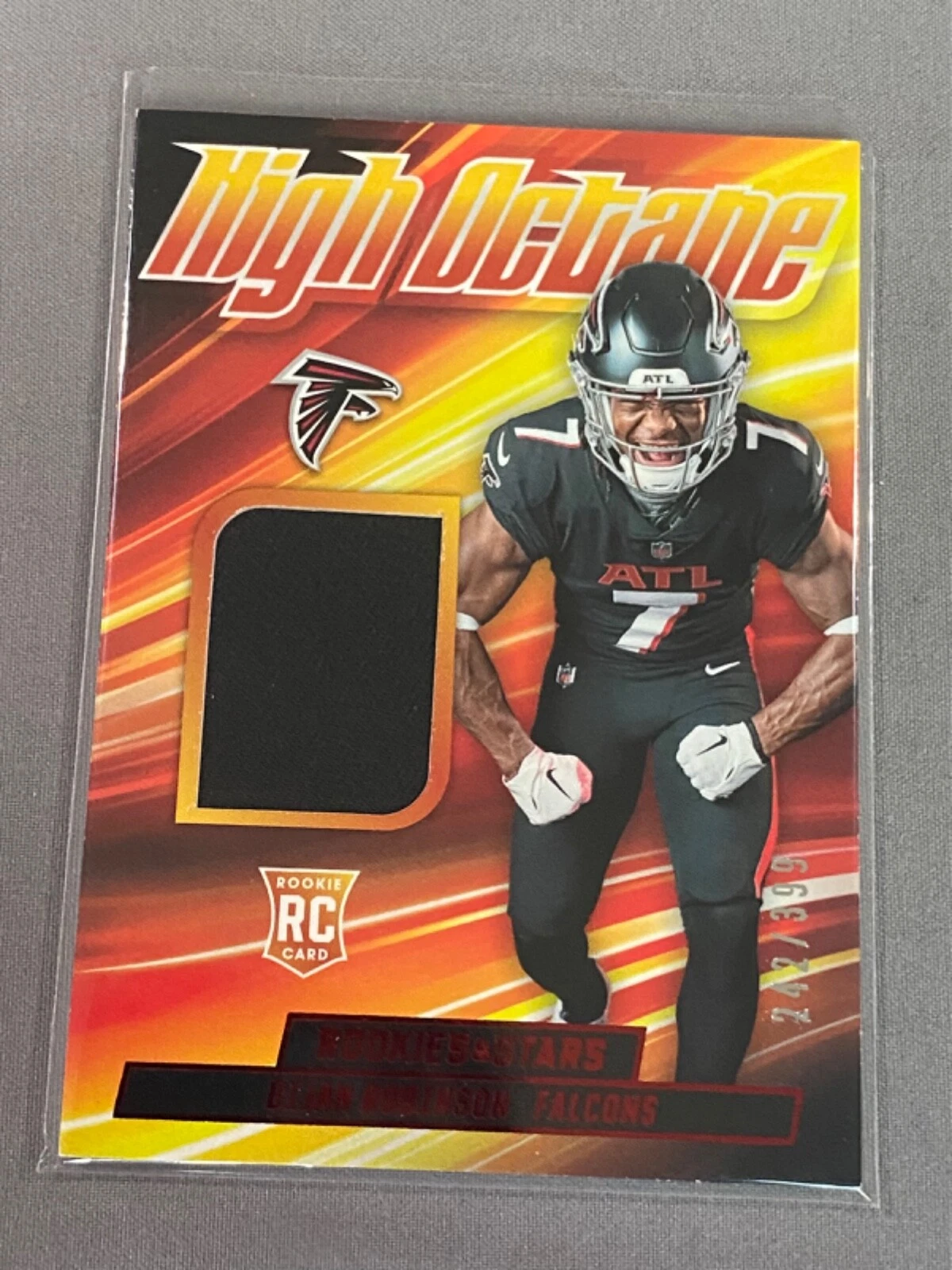 Bijan Robinson Panini Rookies & Stars High Octane Memorabilia #HMBR Base