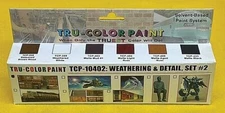 Tru-Color Weathering & Detail Set #2 (6 Colors) 1oz Bottles - Hobby and