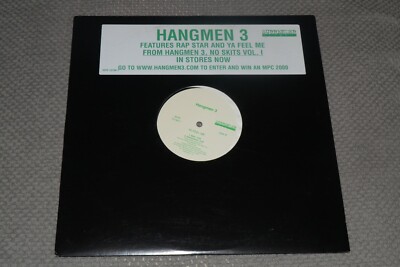 Hangmen 3~Rap Star / Ya Feel Me 12'' PROMO~Hip-Hop / Rap~FAST SHIPPING!
