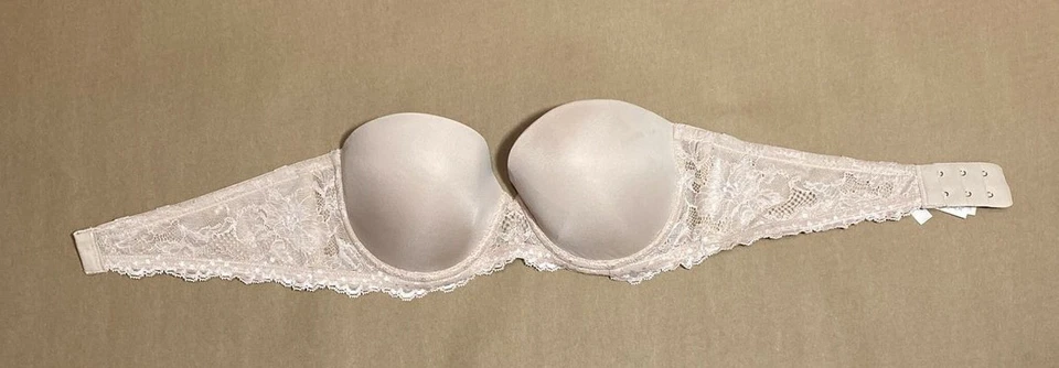 Sutiã On Gossamer lindamente básico sem alças G3162 bege 34B SEM ALÇAS - Imagem 2 de 4