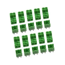US Stock 10Set 2EDG 2P Plug-in Screw Terminal Block Connector 5.08mm Right Angle