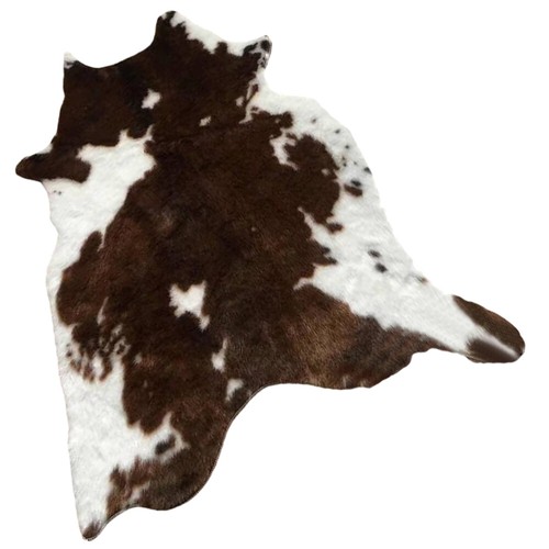 Cow Pattern Plush Carpet Rug for Bedroom Animal Print Floor Rugs Living