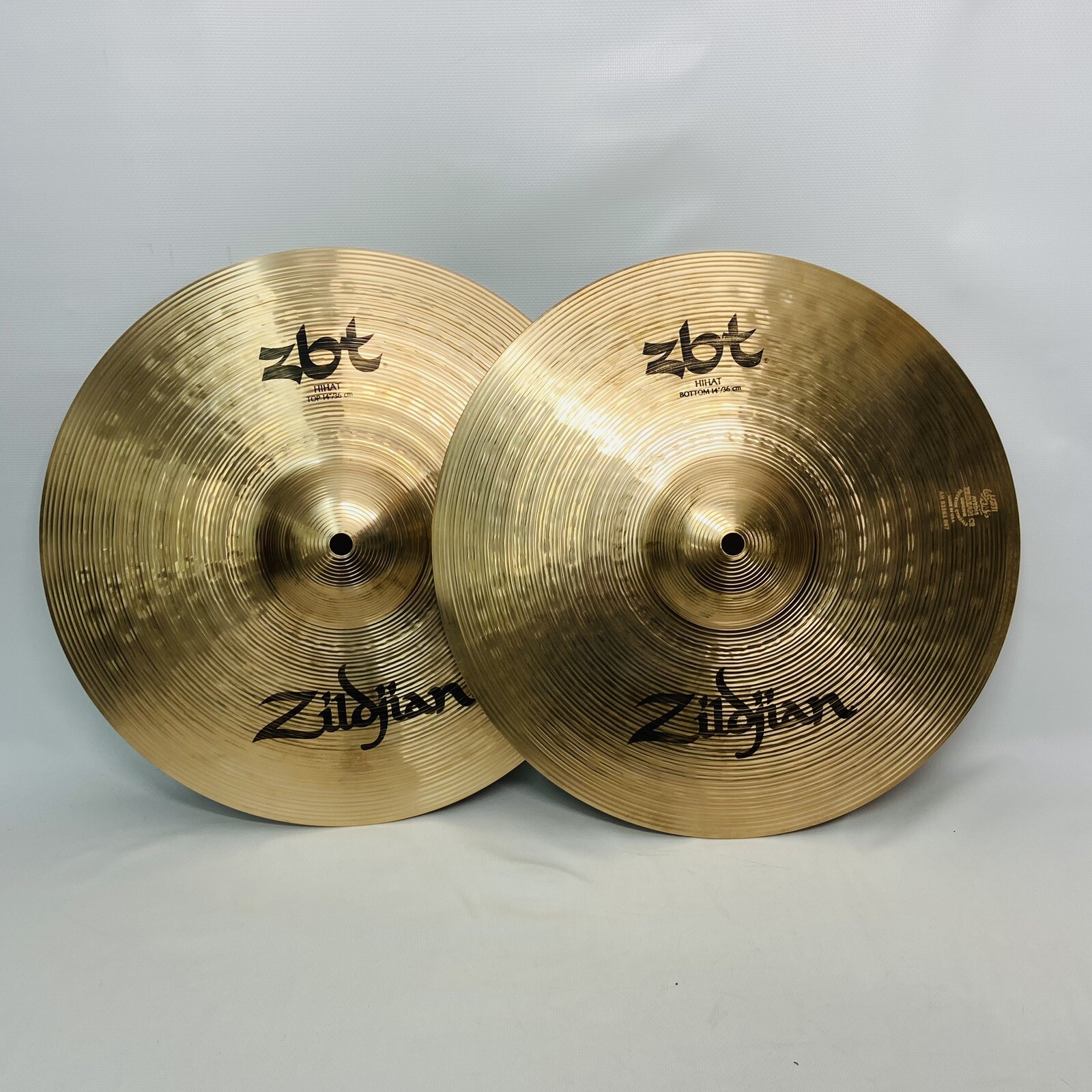 2 Zildjian ZBT HiHat Cymbals Top & Bottom 13” Made In USA eBay