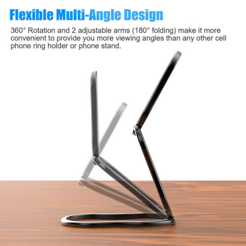 360°Rotating Finger Ring Holder for Cell Phone Universal Back Grip Folding Stand - Picture 5 of 9