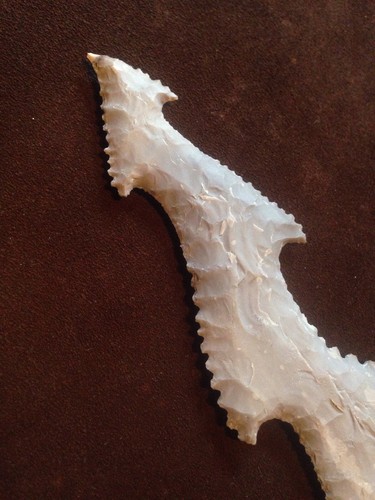 Extreme fractal lighting bolt Eccentric flint Knapped sculpture - Picture 6 of 6