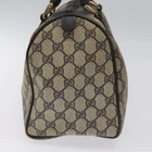 Sac GUCCI GG Supreme Sherry Line Boston PVC bleu marine rouge or authentique EC235