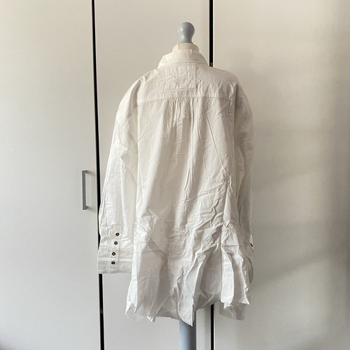 Free People Freya Poplin Tunic Shirt White Size XS Button Collar - Picture 6 of 12
