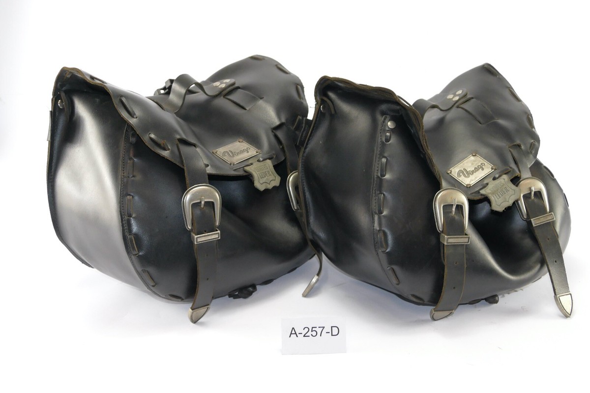 新品未使用✨R&D.M.Co- OLDMANS TAILOR 首輪　牛革　Ｍ Yamaha XV 535 Virago 3BR BJ 1987 - Side bags GENUINE LEATHER A257D