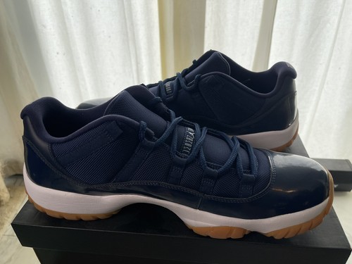 DS sz 14 Nike Air Jordan 11 Retro Low Midnight Navy 528895 405 — XI GuM UnC - Picture 3 of 6