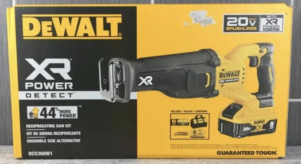 DeWalt DCS368W1 20V MAX XR Li-Ion Cordless Reciprocating Saw Kit (8 Ah) New  885911677141 eBay