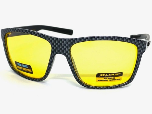 Wrap Around High Definition Blue Light Night Driving HD Yellow Lens SUN GLASSES - Picture 2 of 6