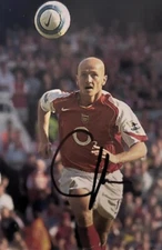 Arsenal Hand Signed Pascal Cygan 6x4 Photo 1