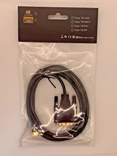 USB-C type C male to DVI-D male 1.8m 6ft 4k 30hz ultra HD cable