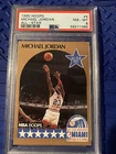 1990 Hoops Michael Jordan All-Star Chicago Bulls Card #5 NM - MT PSA 8