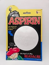 GIANT ASPIRIN - Over The Hill - Old Age is a big Headache! Novelty Gag Joke Gift