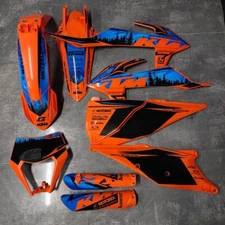 Plastics + Graphics applied KTM 2020 2021 2022 2023 XC-W XCF-W EXC EXC-F