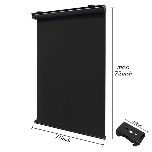 72" Length Cordless Roller Shades Window Light Filtering Through ALL Width Size - Picture 36 of 38