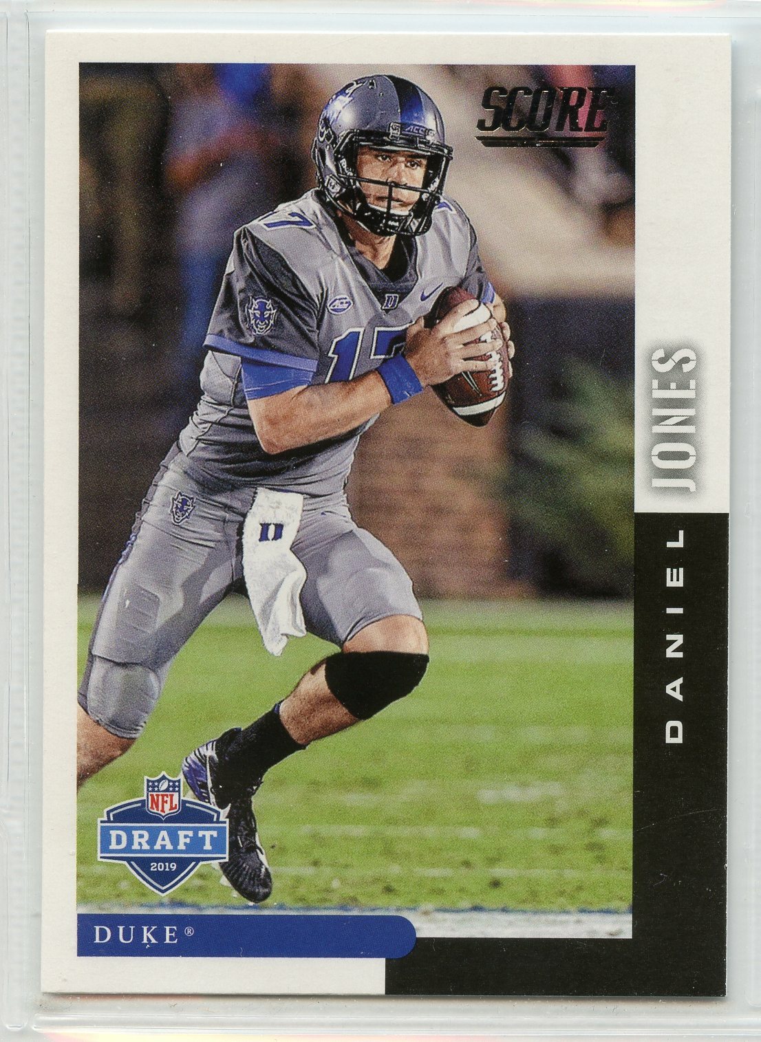 2019 Score NFL Draft Football - Rookie - #14 - Daniel Jones - Duke University