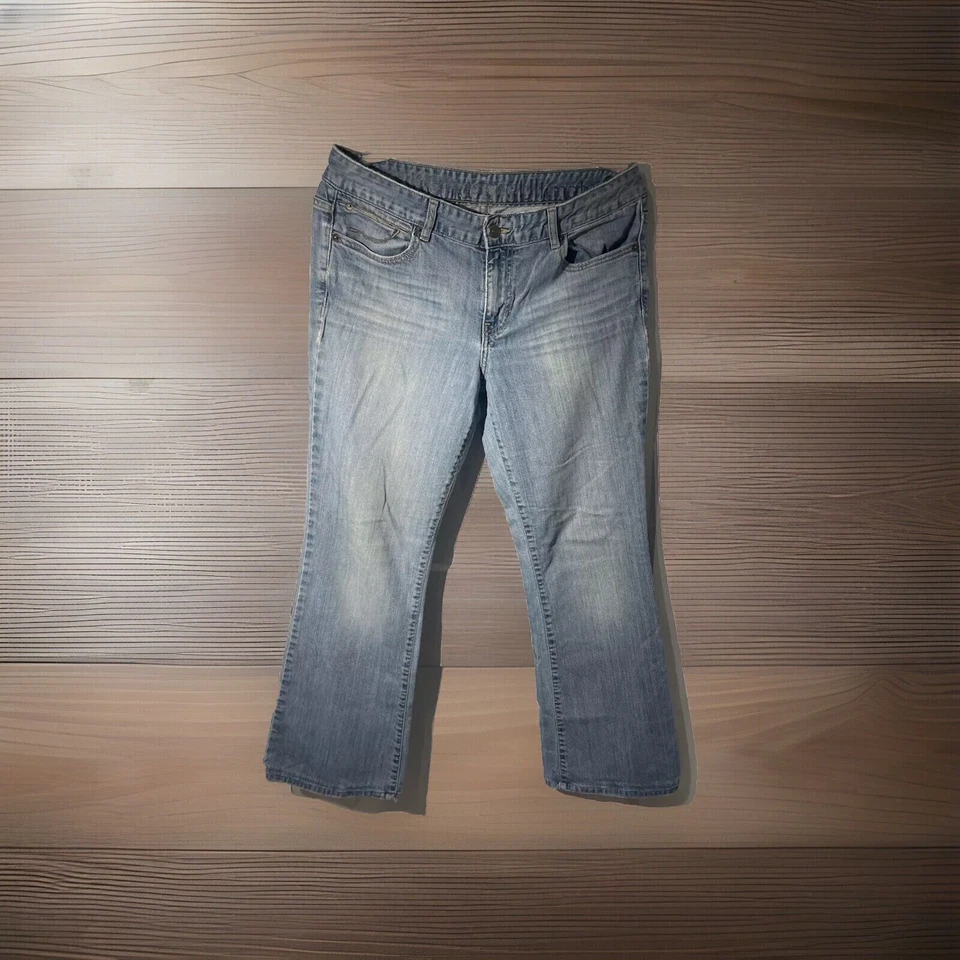 Pantalones de mezclilla de colección Calvin Klein para mujer 31 X 29 talla 12 corte bota Y2K grunge Foto 3 de 4