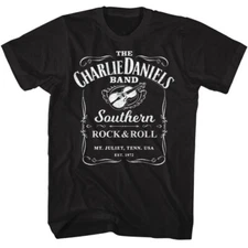 SALE Charlie Daniels Band Southern Rock & Roll T-Shirt - Black