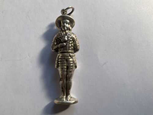 Silver Figural Man Sewing Needlecase. - Picture 1 of 5