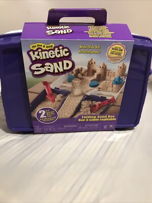 Kinetic Sand Folding Sandbox 3+ Toy Play Build Castle King Queen