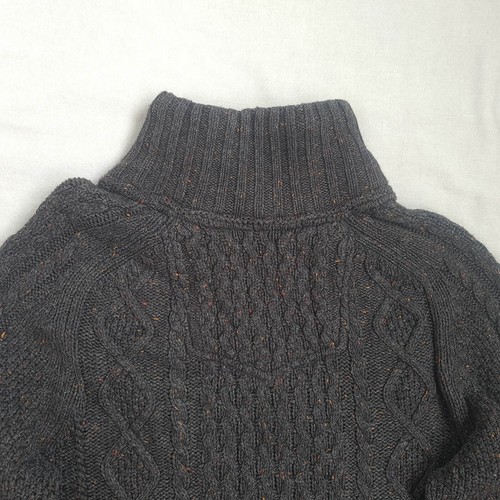 Maglione Fat Face Uomo Misto Lana 1/4 Zip Maglia Cavo Taglia M Maglione Pesante - Foto 10 di 18