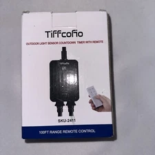 Outdoor Timer Waterproof, Remote Control Dusk to Dawn Sensor Tiffcofio